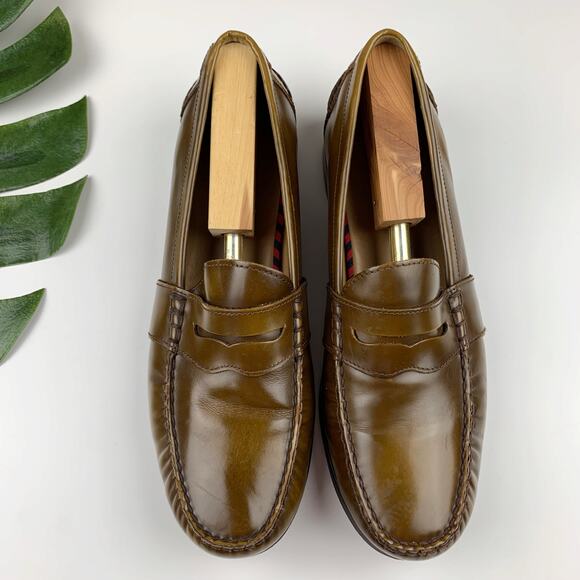 Polo by Ralph Lauren Brown Leather Loafers - Picture 2 of 13